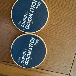 Disney Jollywood Nights Coasters with Gold and Black Design